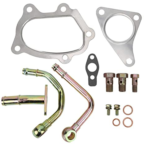 SENHE Auto-Turbolader-Dichtungen, Unterlegscheiben, Schrauben, Ölrücklaufrohr-Set, kompatibel mit Subaru, kompatibel mit Forester/WRX TF035HM TD04L TD04HL Turbo