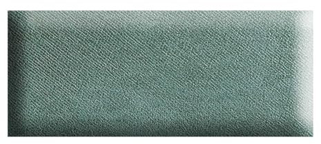 HLTQL Wandkissen Leder Selbstklebend、Gepolsterte Wandpaneele Bett、Polster Kopfteil、Wanddekoration FüR Schlafzimmer, Kinderzimmer, BüRo, Diele(#Green,25x60cm)