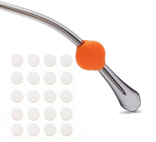 OPUGIT Brillen-Ohrgriffe,10 Paar Komfort Silikon Anti-Rutsch-Brillenbügel-Halterung,Brillenhalter für Brillen,Sonnenbrillen,Lesebrillen,M size,Klar