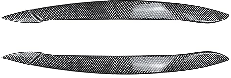 QUTALP for, for BMW, X5 E70 30d 48i 30i 35d 40d 30d 50i 35i M50d 2006-2013 Auto Scheinwerfer Augenbraue augenlid Trim Lampe Abdeckung Körper Kits Tuning Autoscheinwerfer-Augenbraue(Carbon Look)