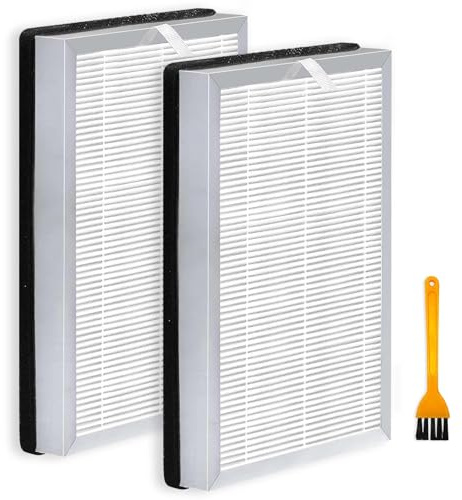 ADDFRESH [25 Luftreiniger Ersatzfilter] Kompatibel mit MA Serie Luftreiniger 25 S1/W1/B1, 3 in 1 Vorfilter, H13 True HEPA Filter und Aktivkohlefilter, 2 Packungen