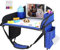 Kids Travel Tray, Play Tray For Kids Car Seat, Toddler Road Trip Essentials, Drawing Lap Board With Storage Space for Airplane, Multifunctional Travel Toys Road Trip Must Haves For Kids, Blue