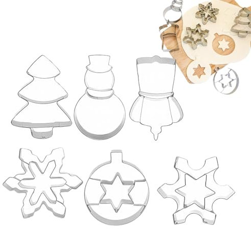 Feiertagskeksformen, Edelstahl, Weihnachtsbäume, Küchenzubehör, Keksform, handgefertigte Keksformen, Weihnachtsbaum-Keksform, weiche Süßigkeitenformen, weiche Tonformen