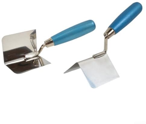 Corner Trowel Set, Stainless Steel Inner And Outer Corner Trowel, Trowel Angled Plastering Tools For Home And Industrial