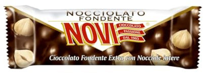 Barrette Cioccolato Novi Nocciolato Fondente Nero 30 g 30 pz
