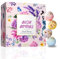 Badebomben Geschenk Set, 4 Pack Badebomben Kinder, Badeperlen Sprudelbäder, Blase Fußbälle, Badezusatz Kinder, Badekugeln in Geschenkbox, Natürlichen Zutaten Duschbomben für Kinder & Frauen