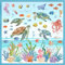 wondever Fenstersticker Unterwasserwelt Schildkröten Fenster Aufkleber Unter dem Meer Seegras Koralle Fische Fensterbilder Fensteraufkleber Anti-Kollision Doppelseitig Glasaufkleber Glas Deko
