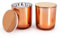 JULWHISPER Bulk Candle Jars with Metal Lids, 300ml Elegant Empty Candle Holder for Candle Making, Luxury Candle Tins Candle Making Kit - Rose Gold 12 Pack