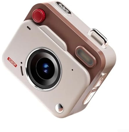CCD Mini Retro Digitalkamera, 8MP HD 1080P Video, Studentenkamera mit elektronischer Bildstabilisierung für Fotografie-Enthusiasten (Braun)