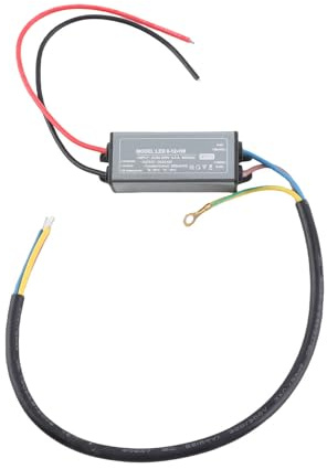 LED Driver LED Trafo Treiber Netzteiladapter IP65 Wasserdicht AC95-265V to DC24-42V Power Transformer Aluminium Niederspannungsausgang für 8-12 Stk. 1W LED Lampenpaneele in Reihe
