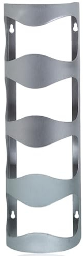 Lawnrden Weinflaschenhalter, wandmontiertes Weinregal, Wandregal für 4 Flaschen, robuster Edelstahl-Flaschenhalter, Desktop-Küche