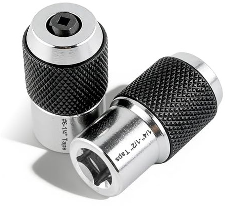2 Stück Gewindebohrer-Steckschlüssel-Adapter, 3/8 Drive Verstellbares Gewindebohrer-Set, für einfaches Herausziehen von Schrauben, 6-1/2, 3/8