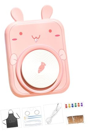 BEALIFE Strumento per la Lavorazione dell'argilla, tornio Elettrico per Bambini, per lavori Artigianali, sviluppa Le capacità motorie Fini con Una Costruzione Robusta, tornio Elettrico per Bambini,
