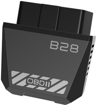 7JI OBD2 Diagnosegerät Bluetooth 5.4 Auto Adapter für iOS iPhone Android,OBD Allsystem-Diagnosetool Unterstützt 5-28 V,9 wichtige Protokolle,25 Sprachen