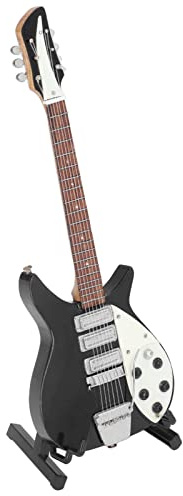 DAN&DRE Mini Guitar Toy, Beech Materials 1:6 Scale, Instrument Decorations, Paint Treatment, Doll House Instruments, Music Lover