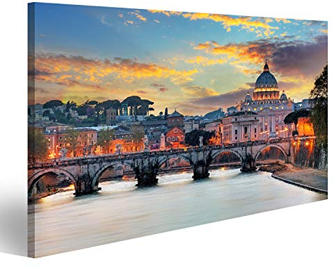 islandburner Bild auf Leinwand Vatikan Rom Sonnenuntergang Bilder Wandbilder Poster