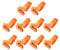 SUPVOX 10pcs coupe-fil doigt coupe-fil bague à coudre accessoires artisanat bricolage outil fil à broder soie (orange)