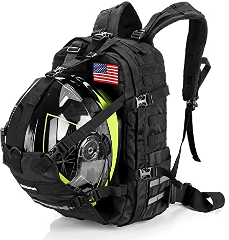 Motorcycle Cycling Helmet Backpack, Large Capacity Waterproof Helmet Holder, Hiking Backpack