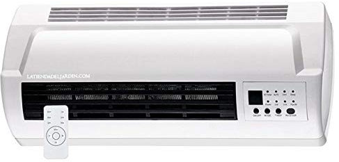 Suinga Scaldabagno a parete da 1000-2000W con timer, kit di montaggio a parete incluso, Misure 46x12x18 cm