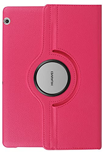 LIUCHEN Tablet case360 Custodia rotante in pelle per Huawei MediaPad T3 10 9.6 pollici 8.0 7.0 BG2-W09 AGS-W09/L09 KOB-L09/W09 Tablet Case, Rosa, T3,10 AGS, L09, W09
