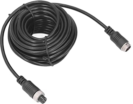 Câble de Caméra de Recul pour Voiture, Câble D'extension AV pour Caméra de Recul 12 V-24 V 4 Broches 10 M pour Camion, Remorque, Bus, Camping-car Terminaux et faisceaux
