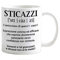 My Cust Tazza Mug colazione o portapenne scrivania ufficio studio Divertente Scherzo Parolacce STICAZZI Dizionario scritta significato simpatica divertente regalo amico collega fidanzato marito