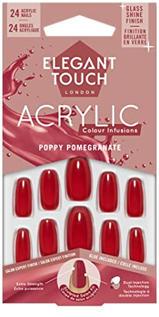 Elegant Touch Colour Acrylics Poppy Pomegranate
