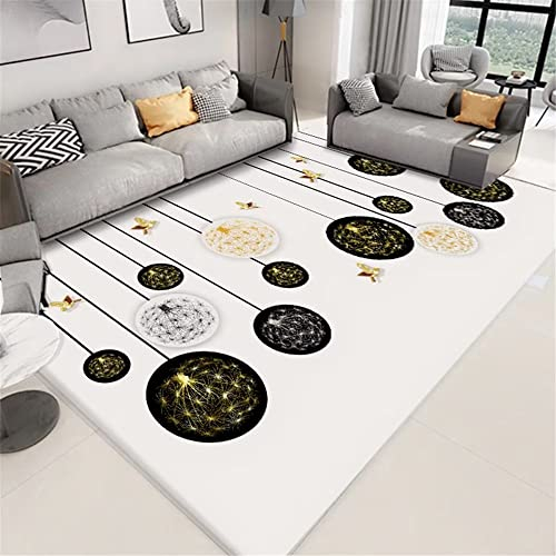 Xiaosua Teppich Mädchen Jugendzimmer Grau Wohnzimmer Teppich Grauer Runder Geometrischer Teppich Absorbiert Staub Antirutschmatte Teppich 40X60Cm Auslegware 1Ft 3.7''X1Ft 11.6''