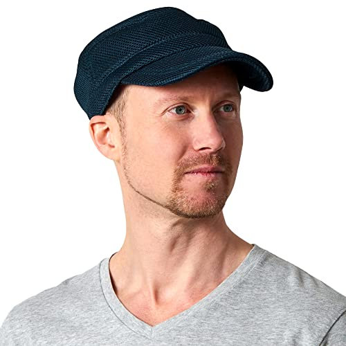 CHARM Cappellino Berretto Donna Uomo Militare - Cappello Baseball Estivo Militari Vasco Army Trucker cap con Visiera Marino