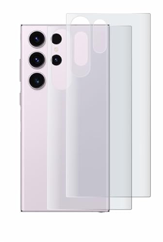 BROTECT Schutzfolie für Samsung Galaxy S23 Ultra | (Rückseite) 2 Stück Entspiegelnder Displayschutz Made in Germany Matte Full-Screen 3D Curved Anti-Reflexion Montage Kit