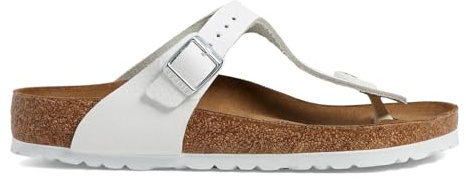 Birkenstock Gizeh Leather Sandals White Leather 38