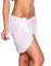 Damen Strand Wickeln Sarong Wickelröcke, Chiffon Badeanzug Wickelröcke, Damen Sommer Cover Ups Sexy Strand Wrap Strandkleid, Frauen Shorts Meeresstrand Sarong Solid, 50 x 140 cm, Weiß, 1 Stück