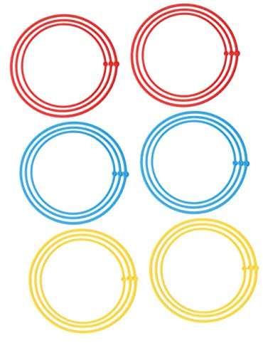 Toddmomy 18 Stück 1 Satz Wurfringe Für Kinder Ringwurf Spielset Plastikring Werfen Spielset Ringwurf Karnevalsspiel Ring Werfen Outdoor-Spiel Ringwurf Hofspiele Stressabbauer Kreisel