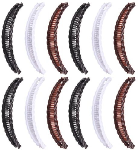 minkissy 12stücke Haarkamm Clips Bananen Kämme Bananen Clips Für Damen Hochsteckfrisuren Haar Zubehör