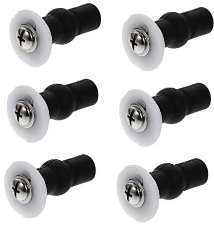 DELORM Toilet Seat Fittings,6Pcs Toilet Seat Screw Toilet Cover Seat Cushioned Toilet Seat Toilet Screws Toilet Seat Hinge Bolts Replacement Boat Toilet Fixing Kit Toilet Seat Screws
