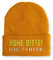 tshirtladen Beanie Mütze Ruhe Bitte! Wir saufen. Statement Wintermütze, Farbe: Mustard