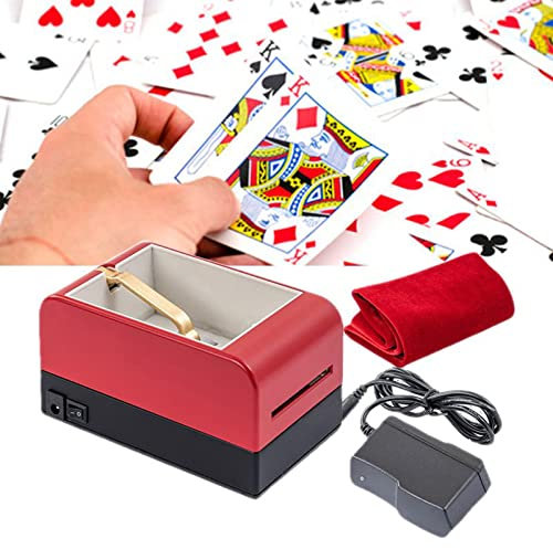 Intelligenter Spielkartenhändler, um 360° drehbares universelles automatisches Spielkartenhandelstool, unterstützt mehrere Größen von Pokerkarten, für Kartenspiele, Heim- und Urlaubsparty-Zubehör