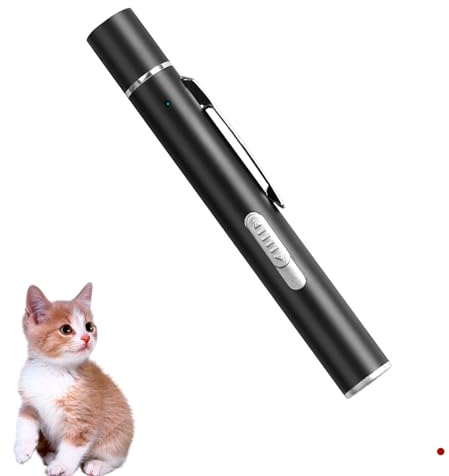 LacyMC Interaktives Katzenspielzeug,LED Cat Toy Multimode für Haustiere Trainingsgerät,3-in-1 Magnetische Katzen Spielzeug Light