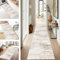Teppich Läufer für Küche Flur Wohnraum Küchenläufer rutschfest mit Gelrücken 100X120CM Grau Braun Weiß Polyester Dauerhaft Waschbar Teppichläufer Teppich Läufer für Waschküche Eingang Wohnzimmer
