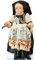 Cardboard People Gruselige Puppe, lebensgroß, Pappaufsteller