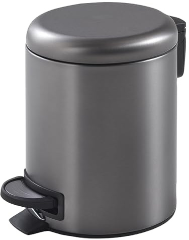 Gedy Potty Treteimer mit Deckel, 5 l, Gun Metal