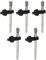 QUARKZMAN Trapano Mandrino Chiave 8mm Diametro 11 Denti Carbonio Acciaio Trapano Ostacola Utensile Sostituzione Trapano Premi Mandrino Chiave per 3-16mm Trapano Mandrino Argento 5pz