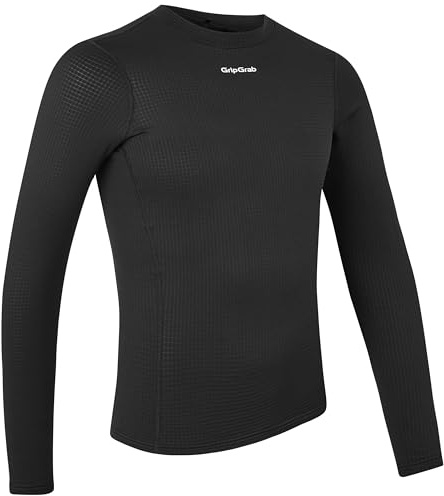 GripGrab RIDEWinter Fahrrad Unterhemd Herren Langarm Radsport Base Layer | Waffelstrick-Wärmeisolierung, atmungsaktiv, Polygiene Anti-Geruch, Active Fit - Rennrad, MTB, Gravel Bike Funktionsunterhemd