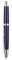 Jinhao 10 Series Press Fountain Pen Dark Blue Retractable Extra Fine Nib with Ink Converter and Metal Pen Box Set (Silver Clip Version)