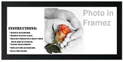Panoramic Sizes Picture Frames Photo Frames Poster Frame Black (Black, 100 X 30CM)