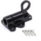 Zeroupshop Aluminium Alloy Door Latch Sprung Attic Loft Ceiling Hatch Lock Catch Tool, for Shed Doors Gates And Outhouse Doors(1 pack Black)