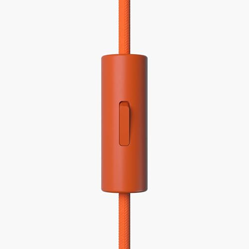 3x Stück - Lightstock Tasteful Switch, Zylindrischer Schalter, 1-pol., mit Erdungsklemme, Orange
