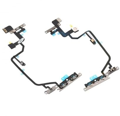 Genérico Flex Cable Button Power Compatible for iPhone XR Microphone Silence Flash