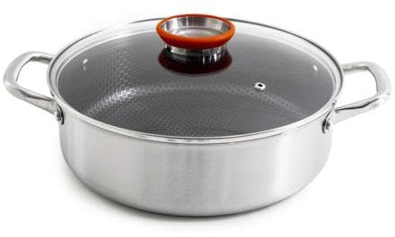 Sautoir 28cm triplex avec couvercle - Black Cube