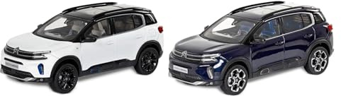 Citroën - Voiture Miniature C5 Aircross Bleu Éclipse 2022 1/43 - Modèle en Métal Die-Cast - Finition Soignée - Idée Cadeau pour Fans de Voitures - Produit Officiel de la Marque